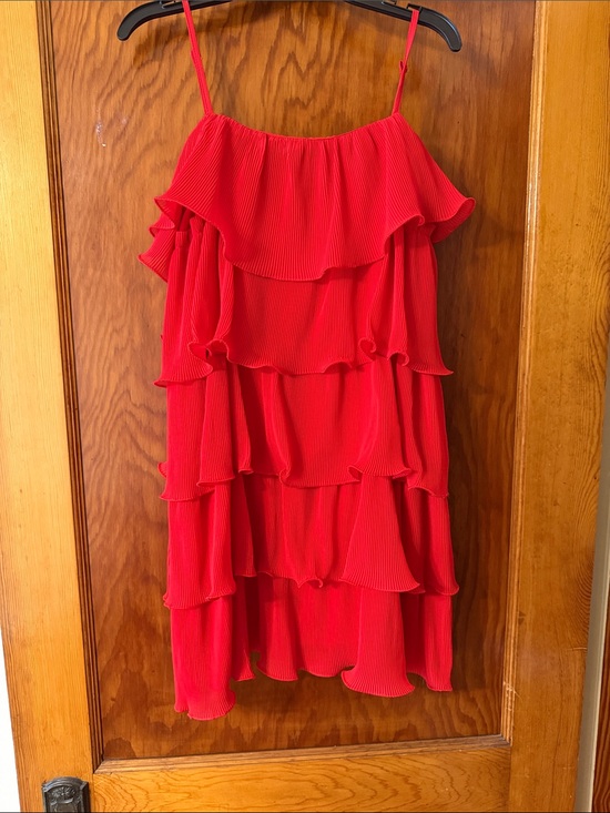 Dresses & Skirts - Red Layered Ruffle Women's dress
